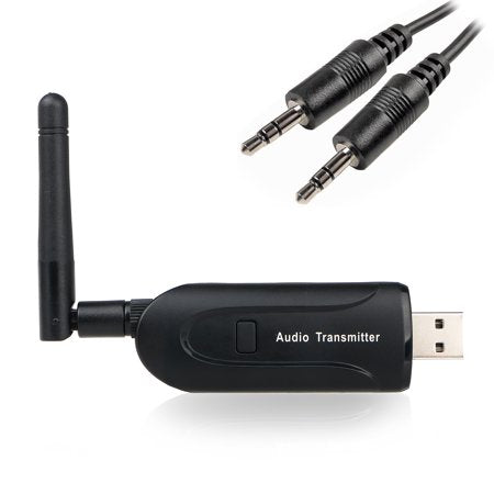 Bluetooth Audio Transmitter for TV, To point Universal USB Wireless Audio Transmitter Dongle Connected 3.5mm Audio Devices for Home Stereo System
