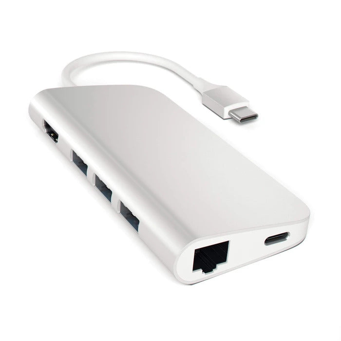 USB 3.1 Type-C to HDMI VGA ETHERNET PD and USB 3.0 Adapter 6 in 1 Support 4K