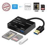USB 3.0 to XQD/SD Card High Speed Card Reader USB3.0 HUB