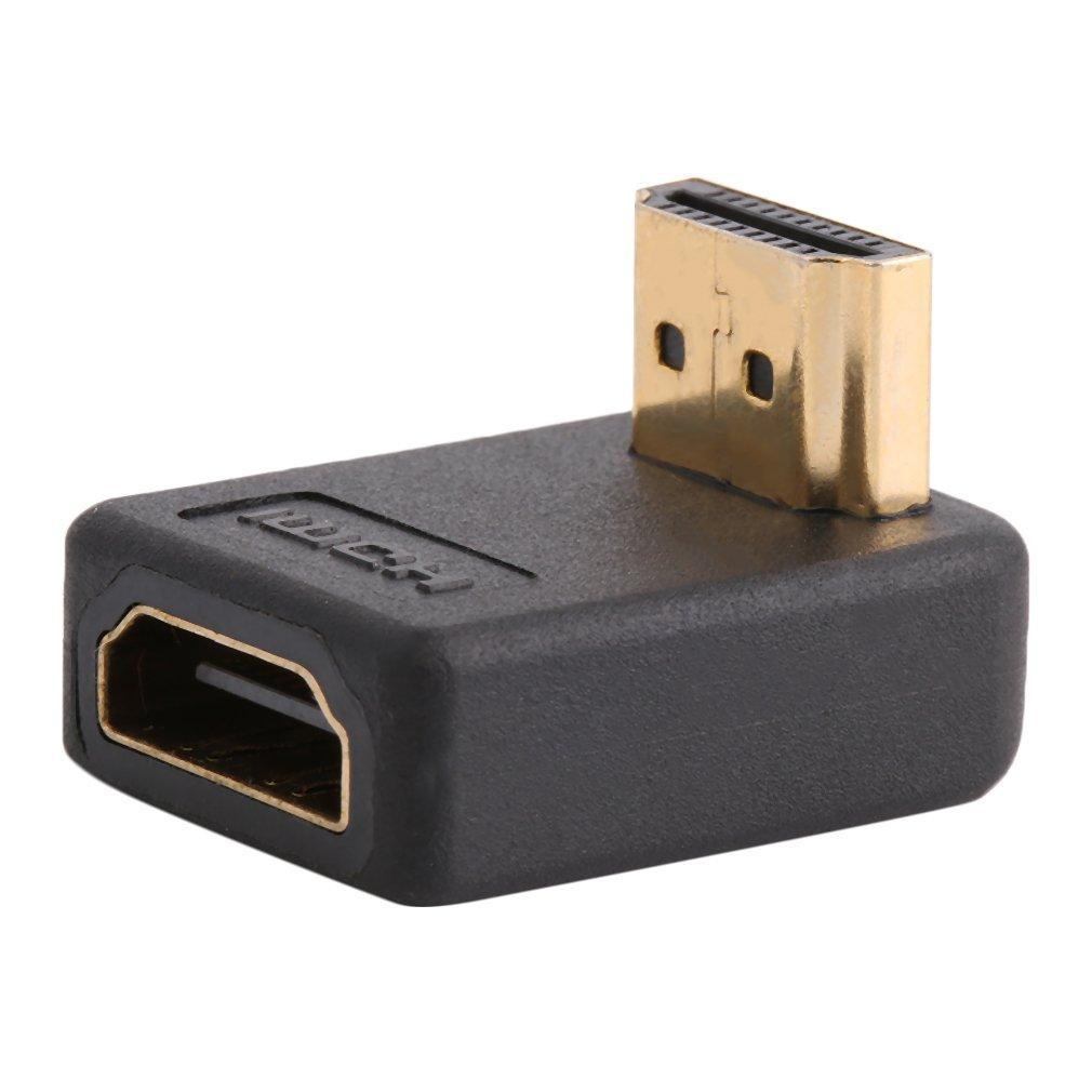 HDMI Male Right Angle To Female Down Adapter