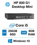 HP 800 G1 Tiny PC Intel Core i5-4th gen / 8GB RAM / 256GB SSD / Win10 PRO/ MS office (Refurbished)