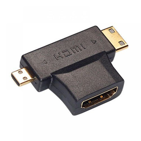 3 In 1 HDMI To Micro Mini Male Adapter