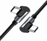 UGREEN Angled USB C Male to USB C Male Charging and Sync Cable 1M