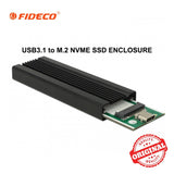 FIDECO USB 3.1 to M.2 NVME SSD ENCLOSURE