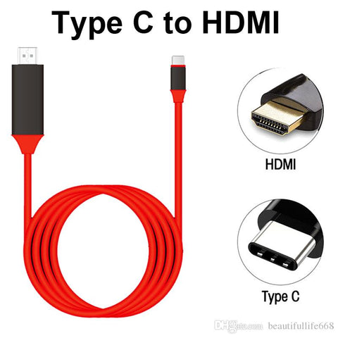 USB 3.1 Type C To 4K HDMI 2M Cable