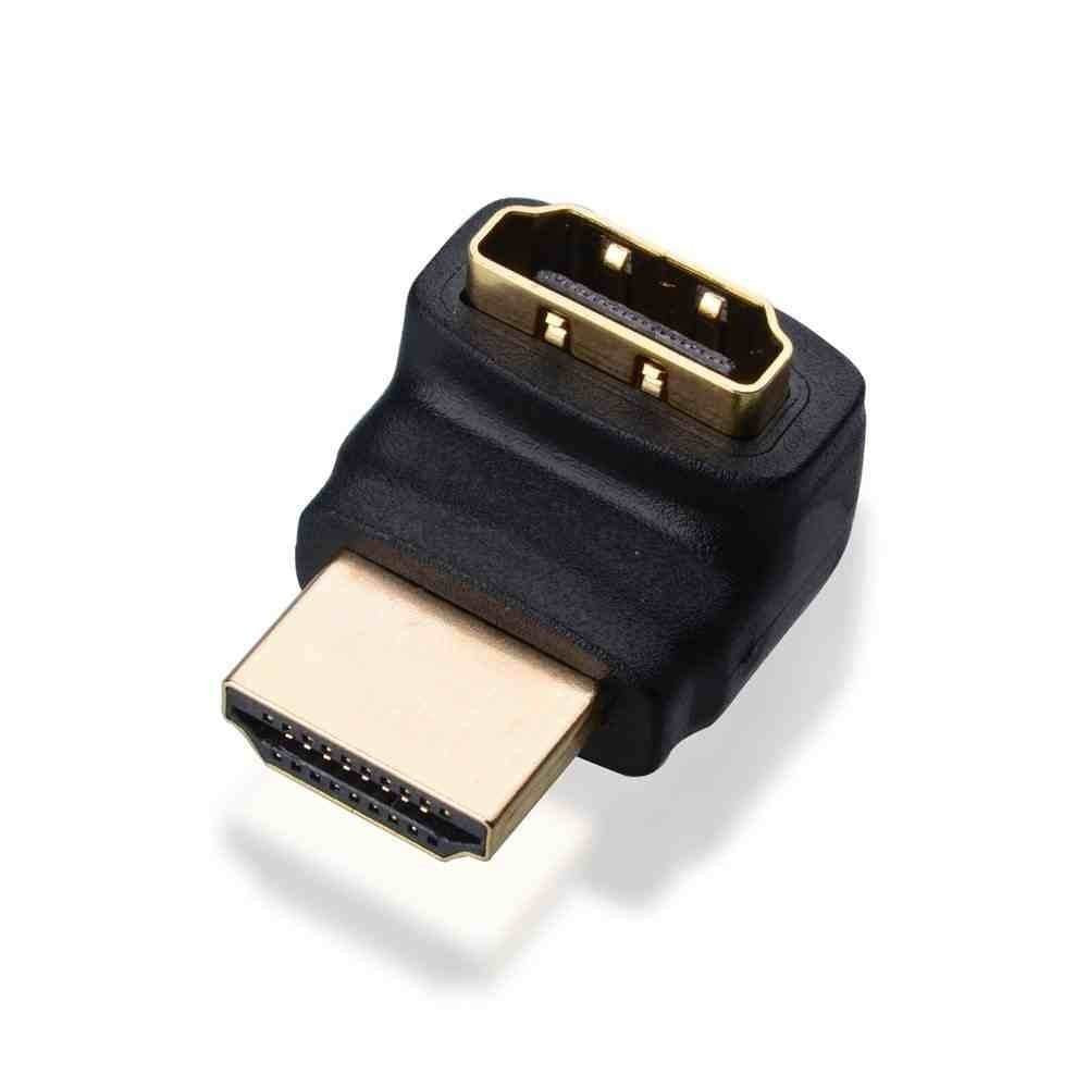 HDMI Male Angle 270° Down To Female Port Adapter