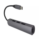 Type-C 3.1 or USB C to USB 3.0 Hub 4 Port With Micro USB