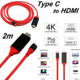 USB 3.1 Type C To 4K HDMI 2M Cable