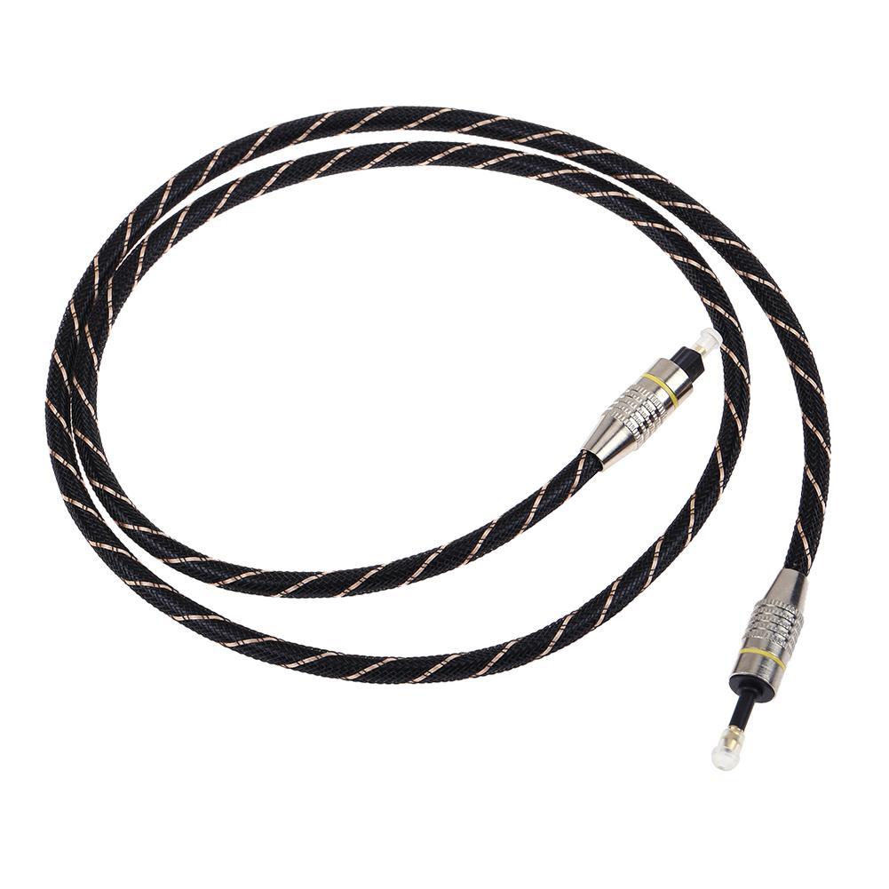 3.5mm Digital Optical Audio Cable Fiber Mini Toslink to Toslink Optical Nylon Fabric Cable