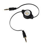 Retractable 3.5mm Male to Male AUX Audio cable - 75cm.