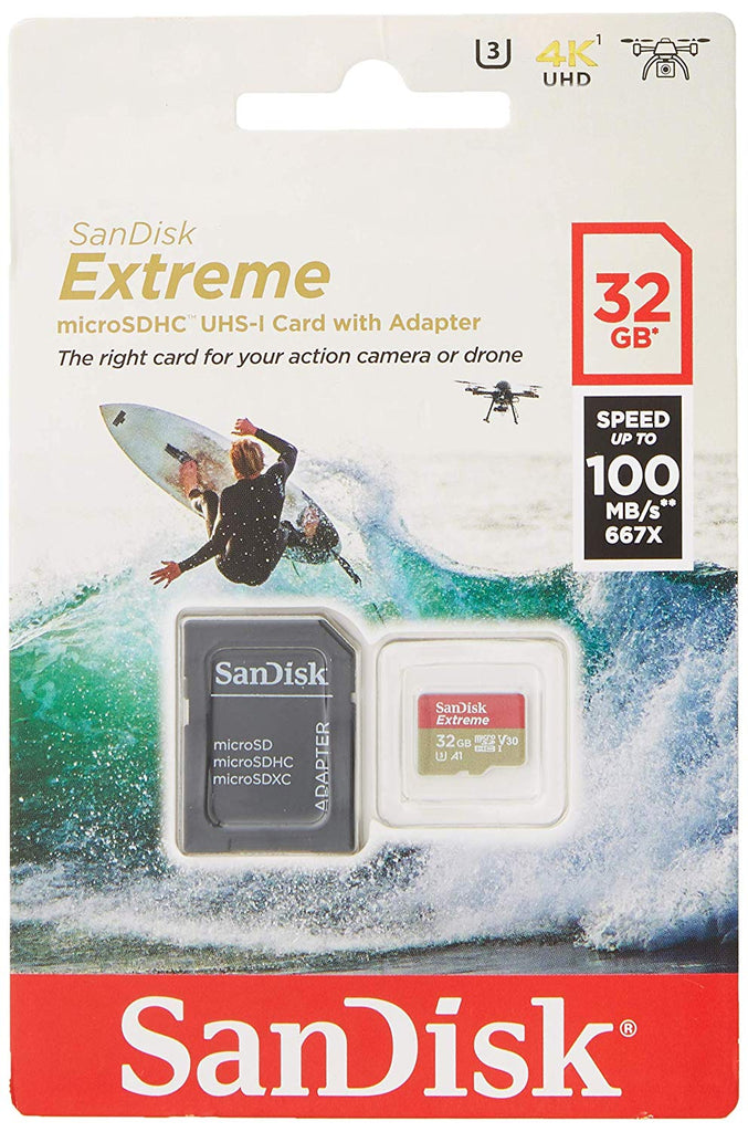SanDisk Extreme MicroSDHC Card With Adapter