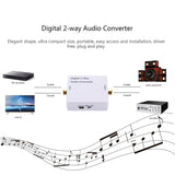 Digital 2-way Audio Converter Optical Toslink SPDIF / Coaxial Bidirectional Converter Audio Signal Amplifier Splitter Switcher