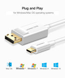 UGREEN USB C or Type C to DisplayPort Cable 1.5M