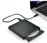 Refurbished - Lenovo Ultra Slim USB External CD/DVD Drive with integrated 2-Port USB HUB ( Separate Power Not Required)