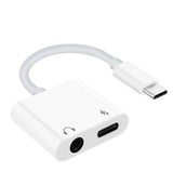 Type C to USB C and 3.5mm Earphone Audio Cable Converter Model: JH-031