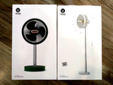 Portable Standing Fan, 7.5" Foldable Desk Fan, 7200mah Battery & USB Powered 4 Speed