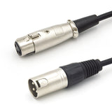 3 Pin XLR Male To Female Shield Cable