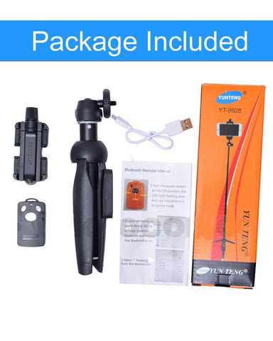 YUNTENG 9928 Bluetooth Tripod Selfie Stick – WCS-worldwide