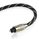 EMK Digital Toslink SPDIF 5.1 Optical Fiber Audio Cable with braided jacket