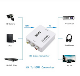 1080P RCA AV to HDMI Video Audio Converter