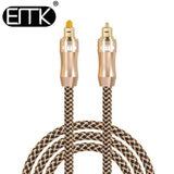 EMK Digital Toslink SPDIF 5.1 Optical Fiber Audio Cable with braided jacket