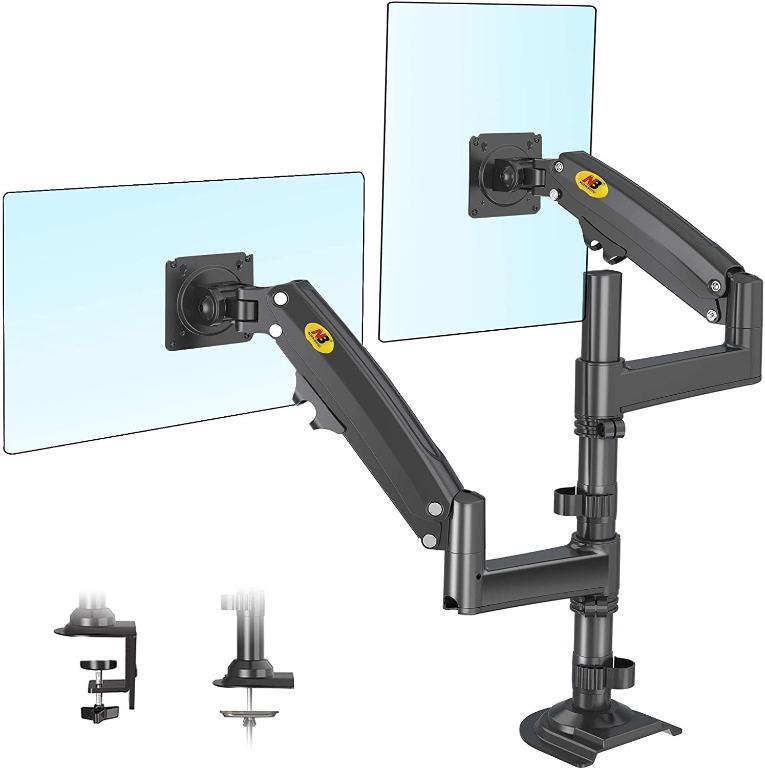 Dual Monitor Arm Bracket / Monitor Support with Double Arms / Dual Monitor Desk Stand / Monitor Mount / International Vesa Compatible NB H-180