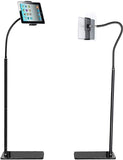 SSKY 360° Floor Metal Stand Lazy Bracket for Mobile Phone & Tablet Suitable for 4.5”- 10.5” Smart Phone/Tablet - Black