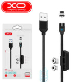 XO Magnetic Cable 3in1 Lightning-Micro USB-Type-C 1M