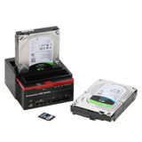 Multi-functional HDD Hard Drive Docking Station for 2.5"/ 3.5" USB 3.0 to 2 SATA Ports & 1 IDE Port with 6 Slots Card Reader