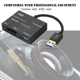 USB 3.0 to XQD/SD Card High Speed Card Reader USB3.0 HUB