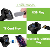 Dual USB Car Charger Car Kit FM Transmitter Modulator Kit Hands Free Bluetooth