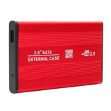 2.5 Portable Hard Drive Case 3TB USB 2.0 Enclosure