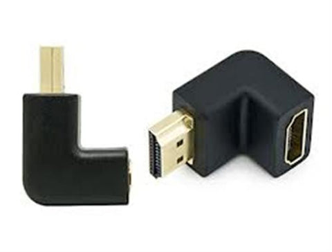 Right Angle HDMI Standard Male To Female Adapter