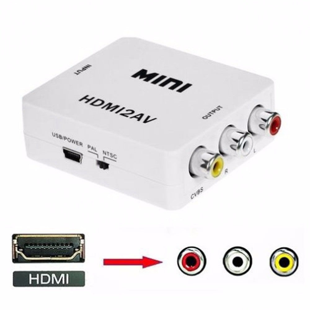 1080P HDMI to RCA Audio Video Converter