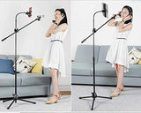 Microphone Stand with 1 Mobile Holder, 1 Mic Holder and Pop Filter Windscreen 103C