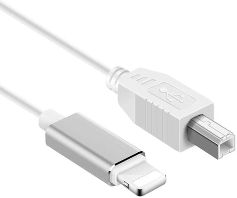 iPhone iPad to USB Type B Cable for Electronic Musical Instrument Audio Interface Lightning to Piano 1.5 Meter