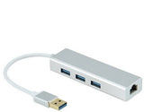 3 Ports USB 3.0 + Gigabit Ethernet Lan RJ45 Network Adapter Hub to 1000Mbps For Mac PC Desktop