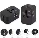 Universal Travel Adapter All-In-One with 2.1A 2 USB