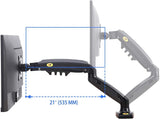 NB North Bayou F80 Monitor Desk Mount Stand Full Motion Swivel Monitor Arm with Gas Spring for 17-30''Monitors(Within 2kg to 9kg) Computer Monitor Stand