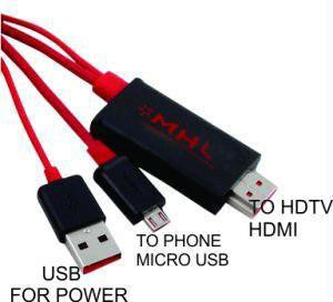 MHL Micro USB to HDMI TV Connector Cable
