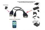 USB OTG Cable with External USB Power Supply