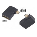 Right Angle L Shape Micro HDMI Male to HDMI Female Adapters