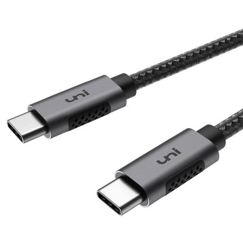 UNI USB C Male to USB C Male Braided Charging Cable