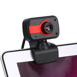 USB 2.0 HD Camera Web Cam Clip-on Base with Microphone for Computer Desktop PC Laptop Skype
