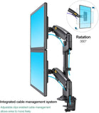 Dual Monitor Arm Bracket / Monitor Support with Double Arms / Dual Monitor Desk Stand / Monitor Mount / International Vesa Compatible NB H-180