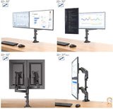 Dual Monitor Arm Bracket / Monitor Support with Double Arms / Dual Monitor Desk Stand / Monitor Mount / International Vesa Compatible NB H-180